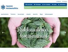 Tablet Screenshot of kotiseutuliitto.fi